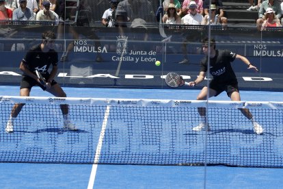 Finales del Valladolid Premier Pádel P2 en la Plaza Mayor.