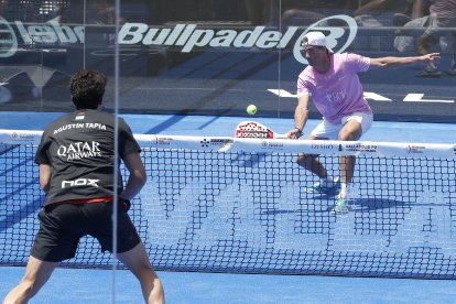 Finales del Valladolid Premier Pádel P2 en la Plaza Mayor.