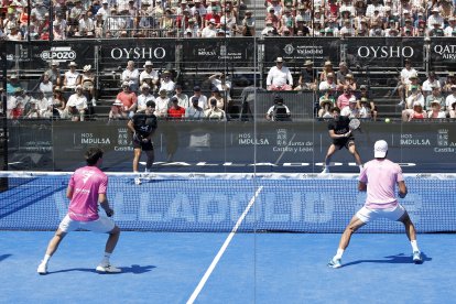 Finales del Valladolid Premier Pádel P2 en la Plaza Mayor.