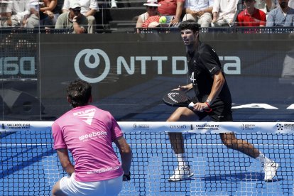 Finales del Valladolid Premier Pádel P2 en la Plaza Mayor.