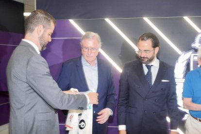 Víctor Orta en su presentación como director deportivo del Real Valladolid.