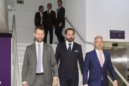 Víctor Orta en su presentación como director deportivo del Real Valladolid.