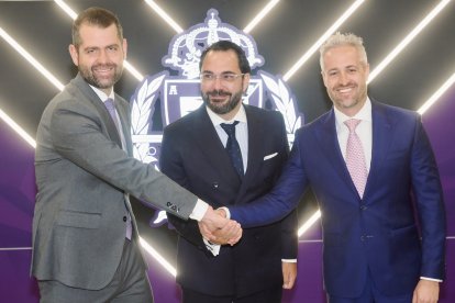 Víctor Orta en su presentación como director deportivo del Real Valladolid.