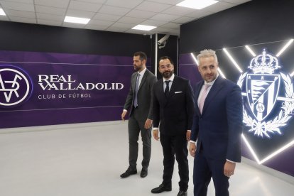 Víctor Orta en su presentación como director deportivo del Real Valladolid.