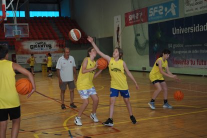 Un momento de uno de los entrenamientos