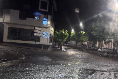 Efectos de la tromba de agua en la provincia.