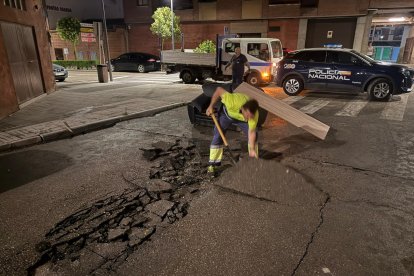 Tromba de agua en Medina del Campo