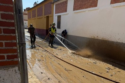 Cuantiosos daños en cultivos y viviendas por la tromba en Rueda.