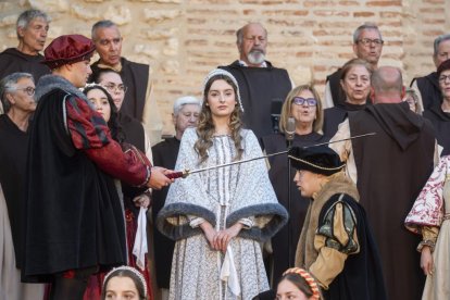 Recreación del Encuentro de Carlos V y el infante Fernando en Mojados.