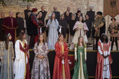 Recreación del Encuentro de Carlos V y el infante Fernando en Mojados.