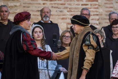 Recreación del Encuentro de Carlos V y el infante Fernando en Mojados.