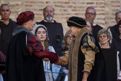 Recreación del Encuentro de Carlos V y el infante Fernando en Mojados.