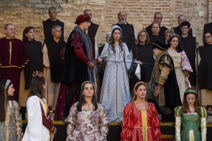 Recreación del Encuentro de Carlos V y el infante Fernando en Mojados.