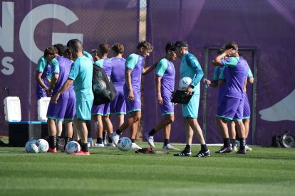 Primer entrenamiento del Real Valladolid 2025/2026.