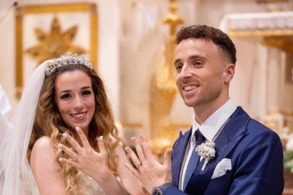 Rute Cardoso y Diogo Jota, el día de su boda