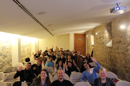 Participantes del laboratorio de Europa Cinemas en la edición de 2023 de Seminci.