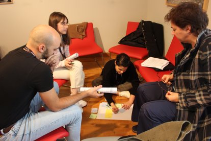 Participantes del laboratorio de Europa Cinemas en la edición de 2023 de Seminci.