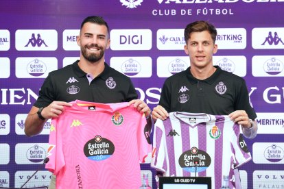 Presentación de Iván Alejo y Guilherme Fernandes con el Real Valladolid.