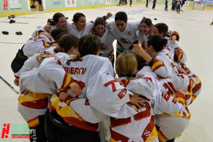 España, campeona de Europa en hockey línea.