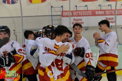 España, campeona de Europa en hockey línea.