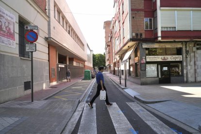 Peatonalización de la calle Reyes en Valladolid.