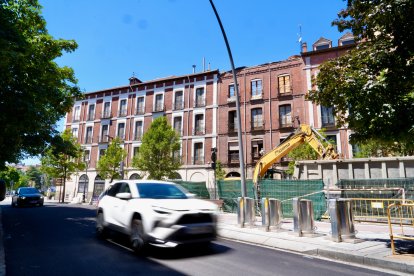 Apertura de la calle muro y la calle estación por las obras del colector de Gamazo.