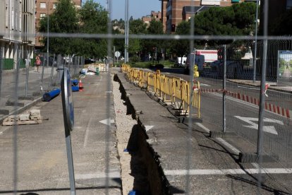 Obras en la calle Miguel Ángel Blanco.