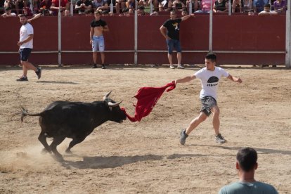 Encierro en La Cistérniga (Valladolid).