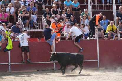 Encierro en La Cistérniga (Valladolid).