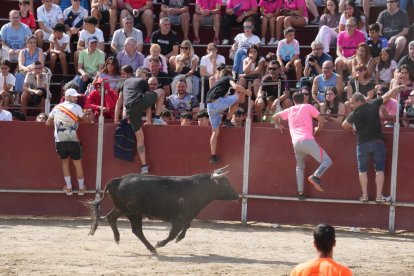Encierro en La Cistérniga (Valladolid).