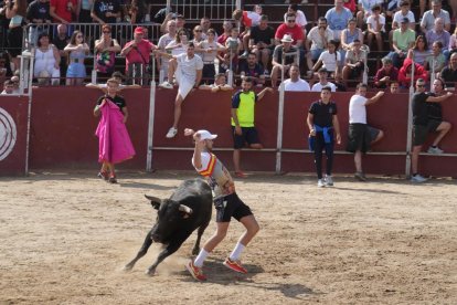 Encierro en La Cistérniga (Valladolid).