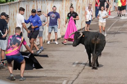 Encierro en La Cistérniga (Valladolid).
