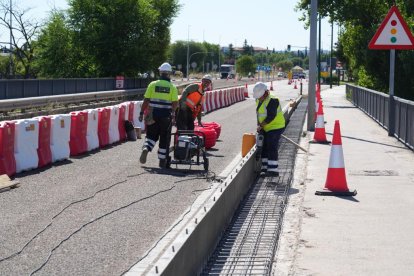 Obras de fresado y aglomerado en la VA-20.