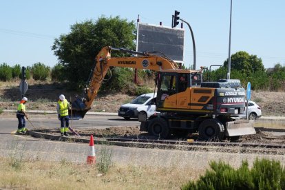 Obras de fresado y aglomerado en la VA-20.