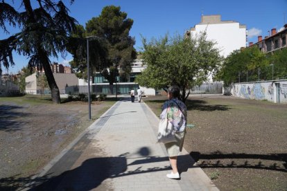 Paseo que une la entrada del túnel peatonal de Arco de Ladrillo con la plaza de la India.