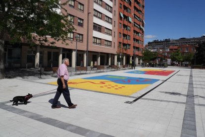 Urbanización de la plaza de la India en Valladolid.