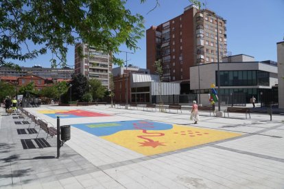 Urbanización de la plaza de la India en Valladolid.