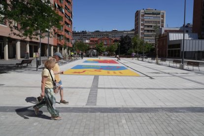 Urbanización de la plaza de la India en Valladolid.