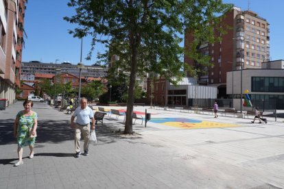 Urbanización de la plaza de la India en Valladolid.