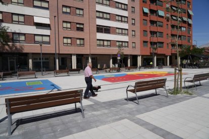 Urbanización de la plaza de la India en Valladolid.