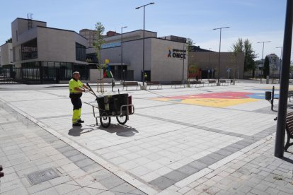 Urbanización de la plaza de la India en Valladolid.