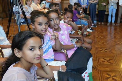 Recepción de los niños Saharauis