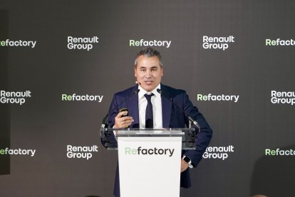 Intervención de Josep María Recasens en la inauguración de Refactory Valladolid de Renault Group.