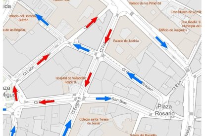 Reordenación del tráfico entre San Pablo y San Miguel