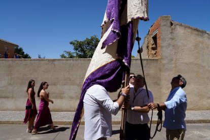 Celebración de la procesión en honor a Santa Ana en Pozuelo de la Orden