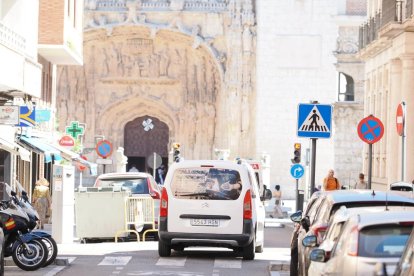 Fachada de San Pablo desde la calle en obras