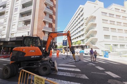 Obras de cambio de sentido de la circulación en la calle San Blas