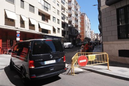 Obras de cambio de sentido de la circulación en la calle San Blas