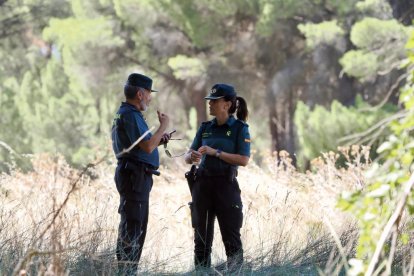 El dispositivo de la Guardia Civil para buscar a la joven desaparecida en Peñafiel.