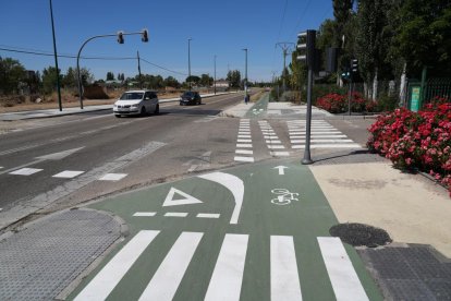 El carril bici entre Valladolid y Simancas ya está en uso.